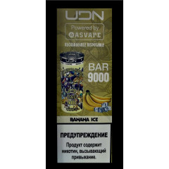 Электронная сигарета UDN BAR 9000 Banana Ice (УДН Бар Банан)